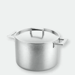 Mepra Deep Pot With Lid Cm.22 Attiva Pewter