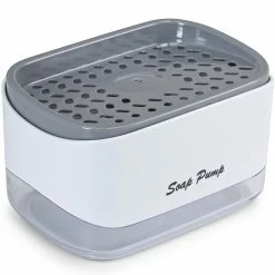 Cheer Collection Dish Soap Dispenser And Sponge Holder