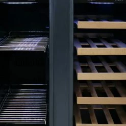 Sunnydaze Decor L Zone Beverage Refrigerator With Chromed Wire And Wooden Shelves -Tools Verkaufsladen M00810047673385 1605616513 scaled