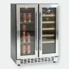 Sunnydaze Decor L Zone Beverage Refrigerator With Chromed Wire And Wooden Shelves -Tools Verkaufsladen M00810047673385 3028029338 scaled