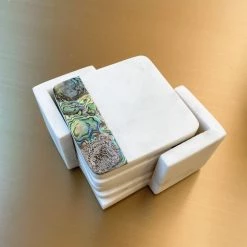 Anaya Home Rainbow Mother Of Pearl White Marble Coasters With Holder, Set Of 4 17 Anaya Home Rainbow Mother Of Pearl White Marble Coasters With Holder, Set Of 4 -Tools Verkaufsladen M00810048627981 2746663561 scaled