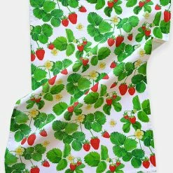 Paint & Petals Strawberry Tea Towel