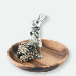 Vagabond House Whimsical Bunny Wood Tidbit Bowl -Tools Verkaufsladen M00848324080564 1786888183 scaled