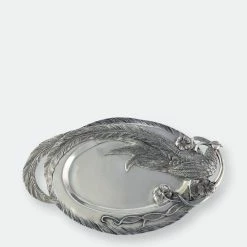 Vagabond House Pheasant Feather Oblong Tray