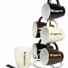 Home Basics Cappuccino 6 Piece Mug Set With Stand -Tools Verkaufsladen M00857198300852 4024571042