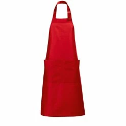 SOLS Unisex Gala Long Bib Apron / Barwear (Red) (One Size) (One Size)