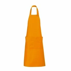 SOLS Unisex Gala Long Bib Apron / Barwear (Orange) (One Size) (One Size)