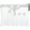 Bullet Munich Airline Approved Travel Bottle Set -Transparent/White -Tools Verkaufsladen M05057819384895 207210547