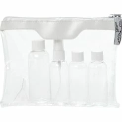 Bullet Munich Airline Approved Travel Bottle Set -Transparent/White
