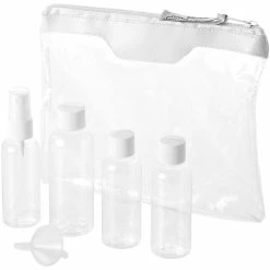 Bullet Munich Airline Approved Travel Bottle Set -Transparent/White -Tools Verkaufsladen M05057819384895 3756270037