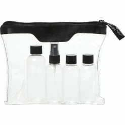 Bullet Munich Airline Approved Travel Bottle Set - Transparent/Black