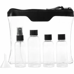 Bullet Munich Airline Approved Travel Bottle Set - Transparent/Black -Tools Verkaufsladen M05057819474954 3846086651