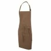 Dennys Multicoloured Bib Apron 28x36ins (Pack Of 2) (Biscuit) (One Size) (One Size)