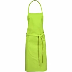 Bullet Reeva Cotton Apron (Pack Of 2) (Lime) (25.6 X 35.4 Inches)