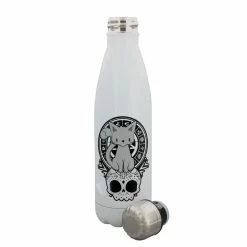 Grindstore Kitten Of The Night Water Bottle (White/Black/Gray) (One Size) -Tools Verkaufsladen M05059699695665 1119782326