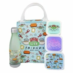 Friends Central Perk Rectangular Lunch Bag Set (Pack Of 5) (Light Blue) (One Size)