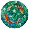 Grindstore Koi Pool Glass Chopping Board (Green/Orange) (One Size) -Tools Verkaufsladen M05059958635685 1629661102