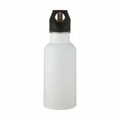 Bullet Lexi Stainless Steel Water Bottle (White/Black) (One Size) -Tools Verkaufsladen M05059958714465 1919467494