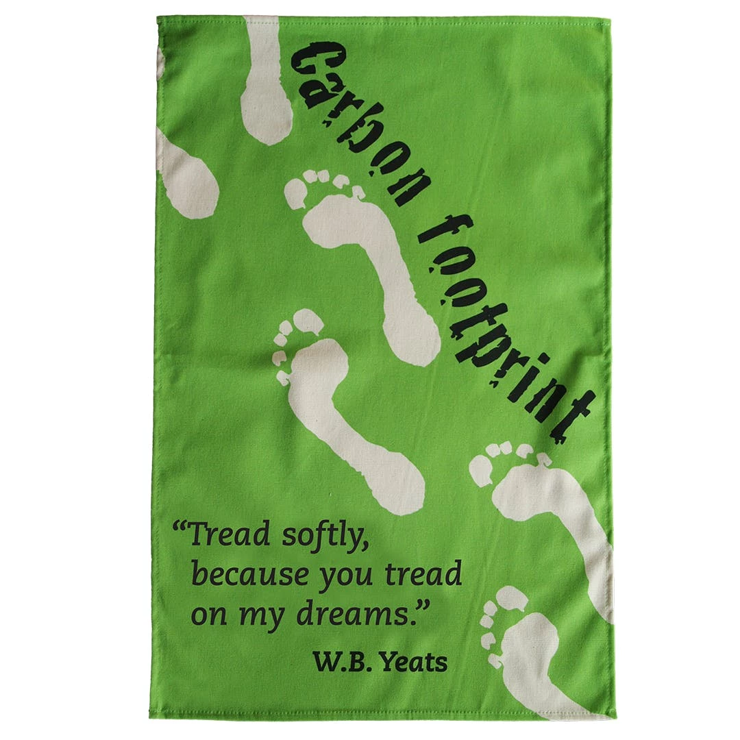 Radical Tea Towel Carbon Footprint Tea Towel 3 Radical Tea Towel Carbon Footprint Tea Towel