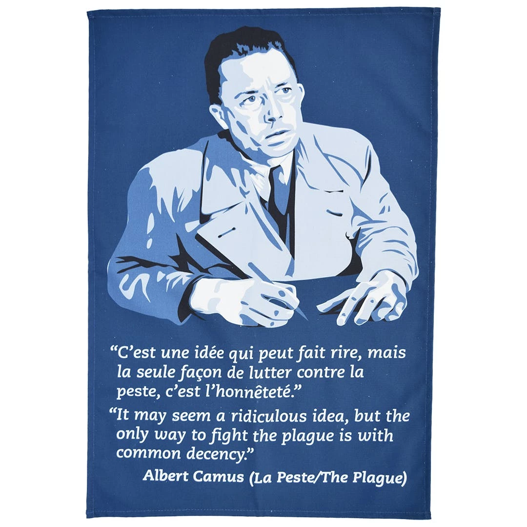 Radical Tea Towel Albert Camus 'La Peste' Tea Towel 3 Radical Tea Towel Albert Camus 'La Peste' Tea Towel