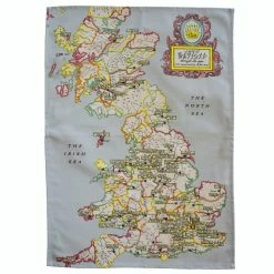 Radical Tea Towel Britain Map Tea Towel