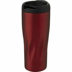 Avenue Waves Copper Insulated Travel Mug - Red