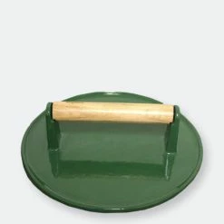 BergHOFF 9" Cast Iron Steak Press, Green