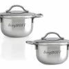 BergHOFF 2.5" Stainless Steel Covered Mini Pots, Set Of 4 -Tools Verkaufsladen M05413821042435 1341355038