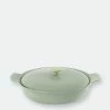 BergHOFF Ron 11" Cast Iron Covered Deep Skillet 3.5QT, Green