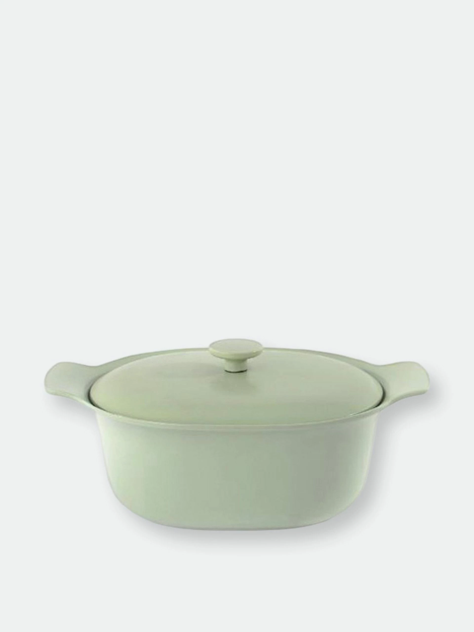 BergHOFF Ron 11" Cast Iron Covered Casserole 5.5QT, Green 3 BergHOFF Ron 11" Cast Iron Covered Casserole 5.5QT, Green