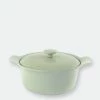 BergHOFF Ron 10" Cast Iron Covered Stockpot 4.4QT, Green