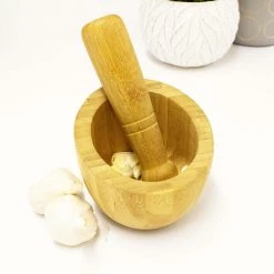 BergHOFF Bamboo Kitchen Set 4pc (Cook Book Holder, Garlic Bowl, Paper Towel Holder, & Rolling Pin) -Tools Verkaufsladen M05413821057453 2982872625