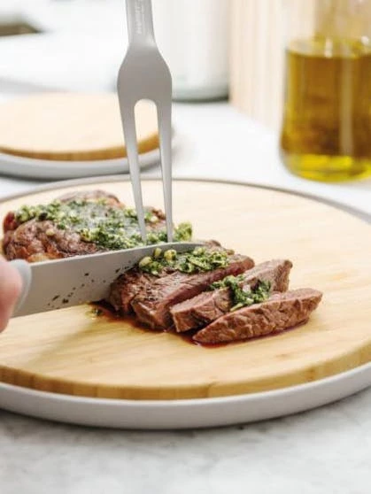 BergHOFF Leo 14.25" Bamboo Cutting Board With Plate, Gray 4 BergHOFF Leo 14.25" Bamboo Cutting Board With Plate, Gray – Bild 2