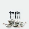 BergHOFF Ouro 11pcs 18/10 Stainless Steel Cookware Set With SS Lid And 5pc Nylon Kitchen Tool Set -Tools Verkaufsladen M05413821070490 837587913 scaled