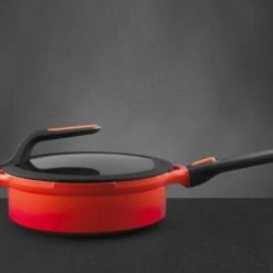 BergHOFF GEM Cast Alum NS 9.5" Cov Sauté Pan , Caribbean Red -Tools Verkaufsladen M05413821076645 3883971861
