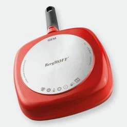 BergHOFF GEM Cast Alum NS 9.5" Cov Sauté Pan , Caribbean Red -Tools Verkaufsladen M05413821076645 4255391959 scaled