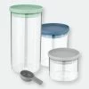 BergHOFF Leo 3Pc Glass Food Container Set, Green, Blue, Gray -Tools Verkaufsladen M05413821077451 1527661862 scaled