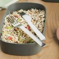 BergHOFF Leo 3PC 1.7QT Dual Bento Box Set With Strap, Gray & Mint -Tools Verkaufsladen M05413821077475 501497450