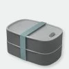 BergHOFF Leo 3PC 1.7QT Dual Bento Box Set With Strap, Gray & Mint -Tools Verkaufsladen M05413821077475 611905538 scaled