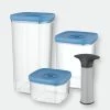 BergHOFF Leo 4PC Vacuum Food Container Set, Blue