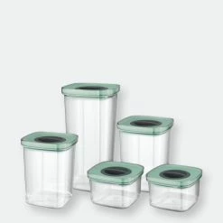 BergHOFF Leo 5PC Smart Seal Food Container Set, Green