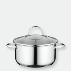 BergHOFF Essentials Comfort 12Pc  18/10 Stainless Steel Cookware Set With Glass Lids -Tools Verkaufsladen M05413821083636 4026549698 scaled