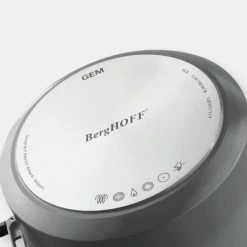 BergHOFF GEM 10" Non-Stick Covered Stockpot, 5 QT, Grey -Tools Verkaufsladen M05413821083995 3016005545 scaled