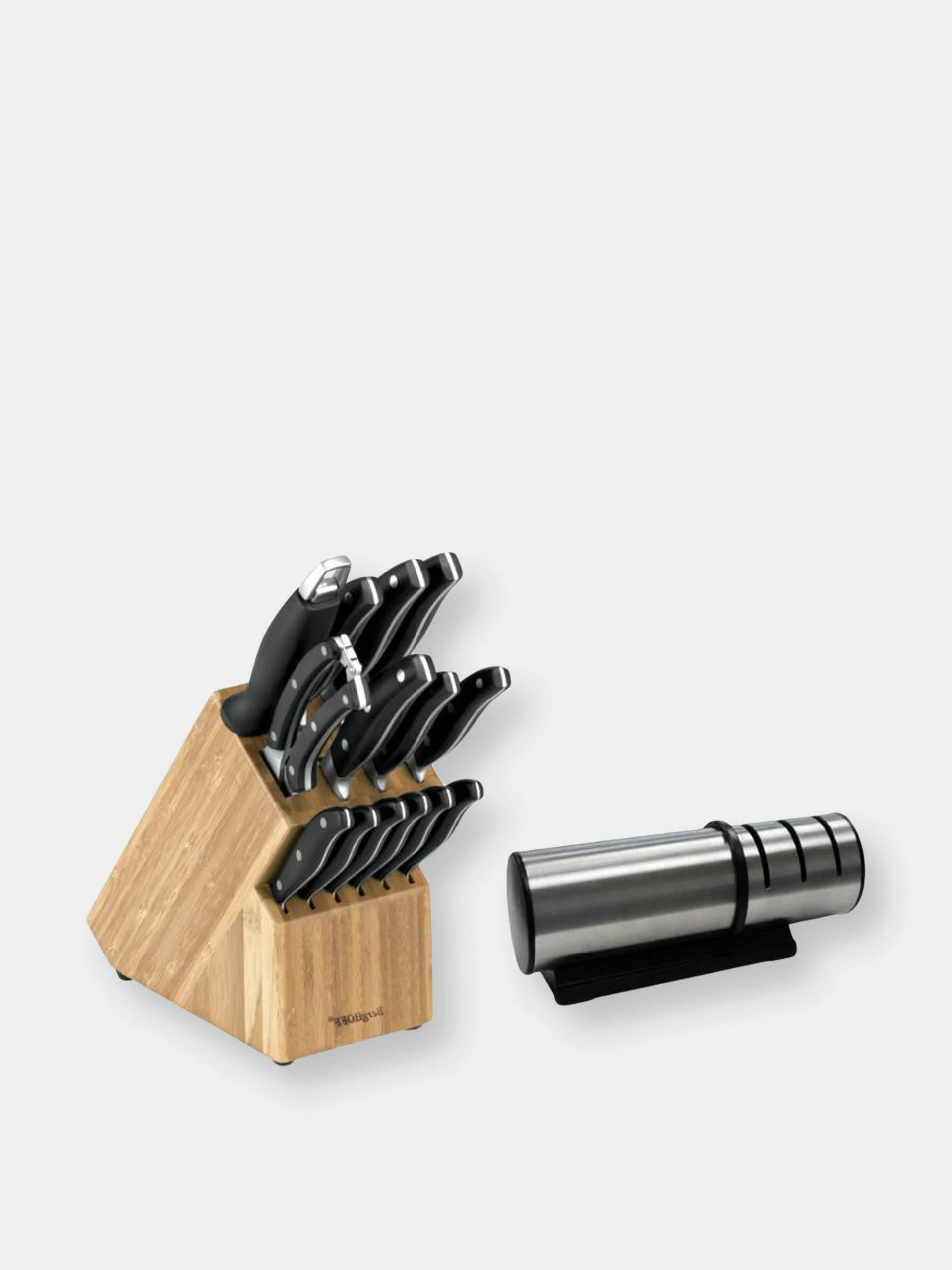 BergHOFF Essentials 15Pc Cutlery Set And Block Set With Sharpener 3 BergHOFF Essentials 15Pc Cutlery Set And Block Set With Sharpener