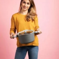 BergHOFF Leo 10" Non-Stick Covered Stockpot, 4.6 QT, Grey -Tools Verkaufsladen M05413821085821 2033707609