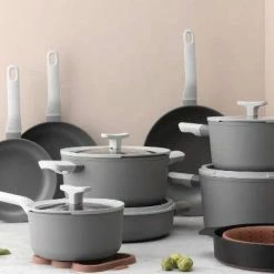 BergHOFF Leo 10" Covered Stockpot, 5.8 QT, Grey -Tools Verkaufsladen M05413821085845 3510753331