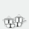 BergHOFF Essentials Comfort 6pcs 18/10 Stainless Steel Cookware Set