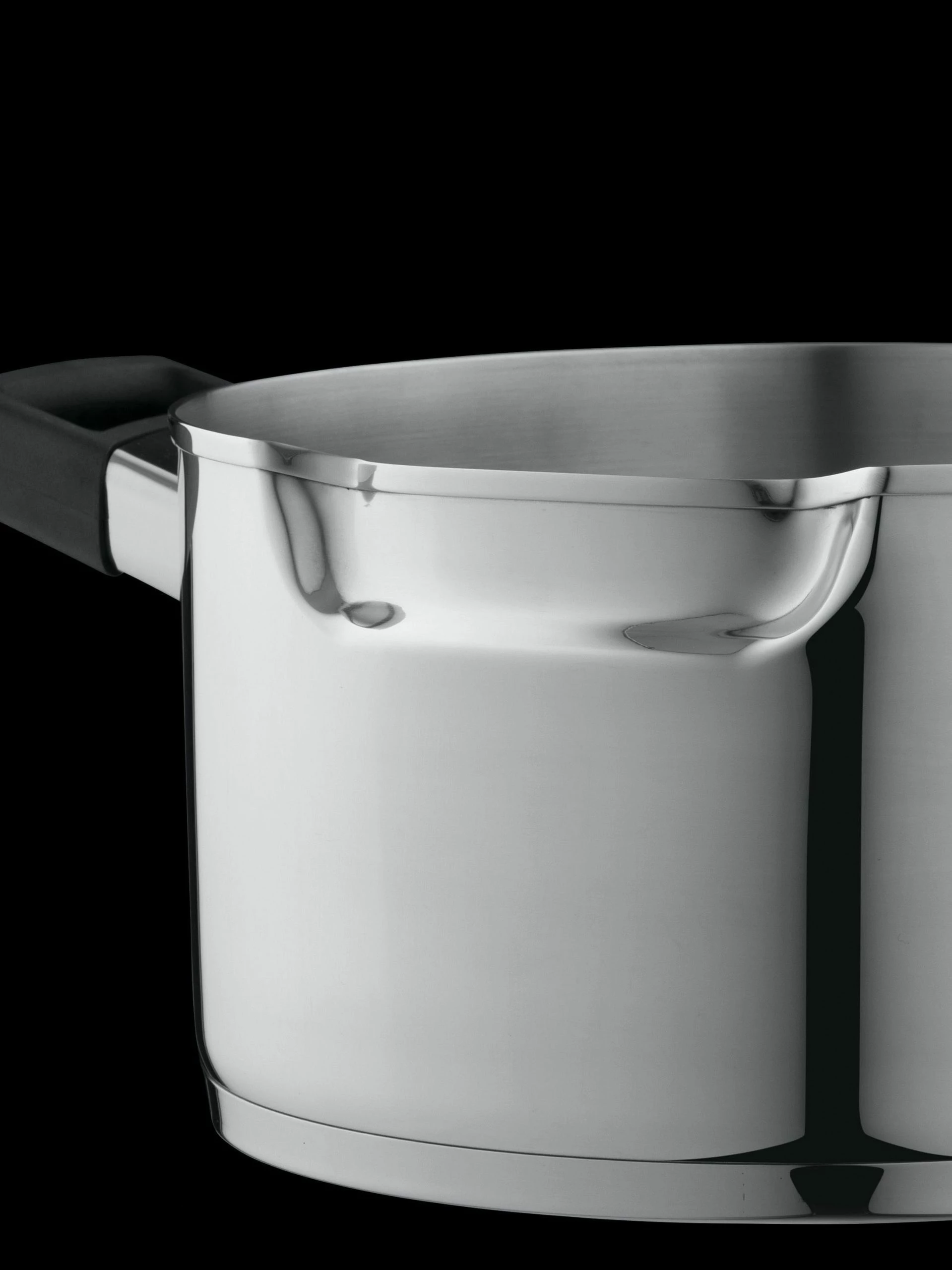 BergHOFF GEM 6Pc Downdraft 18/10 Stainless Steel Cookware Set, Black Handles 4 BergHOFF GEM 6Pc Downdraft 18/10 Stainless Steel Cookware Set, Black Handles – Bild 2