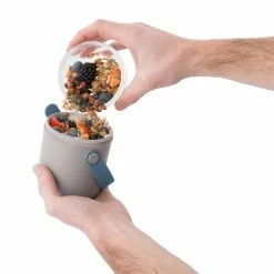 BergHOFF Leo 2 Pc Dual Lunch Box Kit - Pink & Grey And Blue & Grey -Tools Verkaufsladen M05413821316888 2073318442 scaled