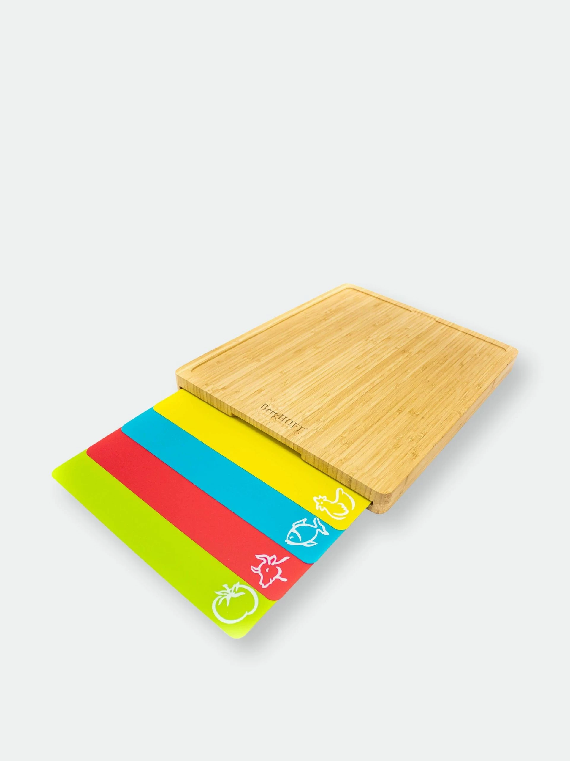 BergHOFF Bamboo Cutting Board Set With 4 Multi-colored Flexible Cutting Boards 5 BergHOFF Bamboo Cutting Board Set With 4 Multi-colored Flexible Cutting Boards – Bild 3